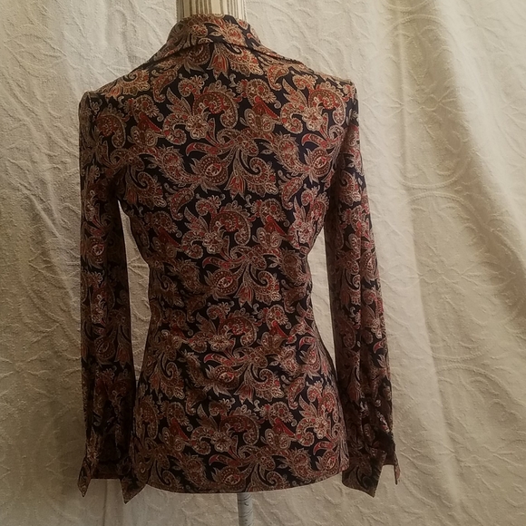 Act lll paisley top cuff long sleeve - Picture 3 of 6